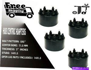 �X�y�[�T�[ 4pc 3 ����5x5 71.5�n�u�Z���g���b�N�X�y�[�T�[�A�_�v�^�[[�K���F�W�[�v] 4PC 3 THICK 5X5 71.5 HUBCENTRIC SPACER ADAPTER [FITS: JEEP]�y���s�A���i�z