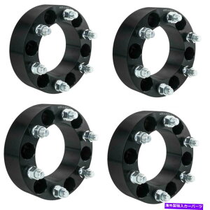 �X�y�[�T�[ 4PC 2 6x5.5 6x139.7�u���b�N�z�C�[���X�y�[�T�[108mm 14x1.5�V�{���[��GMC�p�X�^�b�h 4pc 2 6x5.5 6x139.7 Black Wheel Spacers 108mm 14x1.5 studs For Chevy & GMC�y���s�A���i�z