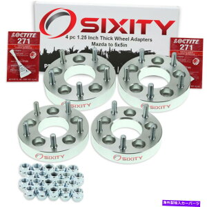 Xy[T[ 4PC 5x4.5 "5x5"zC[Xy[T[A_v^[1.25 "}c_3 626 929 CX-5 GJ 4pc 5x4.5" to 5x5" Wheel Spacers Adapters 1.25" for Mazda 3 626 929 CX-5 gj