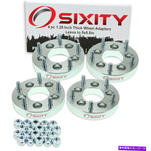 Xy[T[ 4PC 5x4.5 "5x5.5"zC[Xy[T[A_v^[1.25 "NTXES300 ES300H SQ 4pc 5x4.5" to 5x5.5" Wheel Spacers Adapters 1.25" for Lexus ES300 ES300h sq