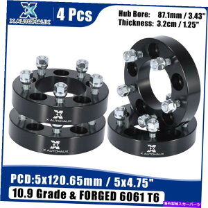 Xy[T[ 4PCS 5O5x4.75 "1.25"ԃgbNM12x1.5 GMCp̃J[zC[Xy[T[A_v^[ 4pcs 5 Lug 5x4.75" 1.25" Auto Truck M12x1.5 Car Wheel Spacers Adapters for GMC
