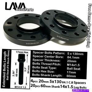 Xy[T[ 4PC 20mm5x130 84.1mm C.BzC[Xy[T[+14x1.5{gtBbgZfXGNX 4PC 20MM THICK 5X130 84.1MM C.B WHEEL SPACER+14X1.5 BOLT FIT MERCEDES G CLASS