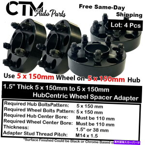 Xy[T[ 4x 1.5 "5x150mmnuZgbNzC[Xy[T[A_v^[tBbgTundra Sequoia Land Cruiser 4x 1.5" 5x150mm Hubcentric Wheel Spacer Adapter Fit Tundra Sequoia Land Cruiser