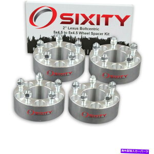 Xy[T[ 4PC 2 "NTXES GS̃zC[Xy[T[LS RX SCA_v^[OX^bh5x4.5 GPł 4pc 2" Wheel Spacers for Lexus ES GS IS LS RX SC Adapters Lugs Studs 5x4.5 gp