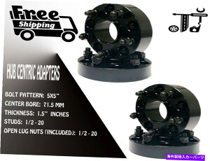 �X�y�[�T�[ 4PC 1.5 "����5x5" 71.5�n�u�Z���g���b�N�X�y�[�T�[�A�_�v�^�[1/2-20 [�t�B�b�g�F�W�[�v] 4PC 1.5" THICK 5X5" 71.5 HUBCENTRIC SPACER ADAPTER 1/2-20 [FITS: JEEP]