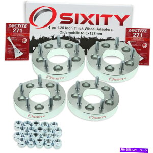 �X�y�[�T�[ 4PC 5x120.7mm����5x127mm�z�C�[���X�y�[�T�[�A�_�v�^�[1.25 "Oldsmobile 442 xn�p 4pc 5x120.7mm to 5x127mm Wheel Spacers Adapters 1.25" for Oldsmobile 442 xn