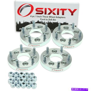 Xy[T[ 4PC 5x4.5 "5x5.5"zC[Xy[T[A_v^[1 "tH[hNErNgAGbWXR 4pc 5x4.5" to 5x5.5" Wheel Spacers Adapters 1" for Ford Crown Victoria Edge xr