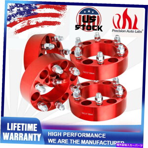 Xy[T[ 4x 2 "50mm 6x5.5 14x1.5V{[xÕbhzC[Xy[T[ToiVG 4X 2" 50mm 6x5.5 14x1.5 Red Wheel Spacers For Chevrolet Suburban Savana Sierra