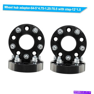 �X�y�[�T�[ �i4�j1.25 "5x4.75 | 12x1.5 Studs�z�C�[���X�y�[�T�[Chevy�L���f���b�N�|���e�B�A�b�N�p�A�_�v�^�[ (4) 1.25" 5x4.75 |12x1.5 Studs Wheel Spacers Adapters For Chevy Cadillac Pontiac