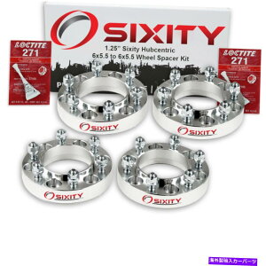 Xy[T[ 4PC 1.25 "6V`eBsbNAbvgbN̂߂̃nuZgbNzC[Xy[T[SUV 6x5.5 lo 4pc 1.25" Hubcentric Wheel Spacers for Sixity Pickup Truck SUV 6x5.5 lo