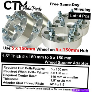 Xy[T[ 4x 1.5 "5x150zC[Xy[T[A_v^[Tundra Sequoia Land Cruiser Lexus LX 4x 1.5" Thick 5x150 Wheel Spacer Adapter Tundra Sequoia Land Cruiser Lexus LX