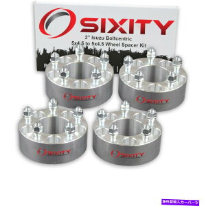 �X�y�[�T�[ 4pc 2 "isuzu oasis�A�_�v�^�[���O�X�^�b�h5x4.5 yc�̃z�C�[���X�y�[�T�[ 4pc 2" Wheel Spacers for Isuzu Oasis Adapters Lugs Studs 5x4.5 yc