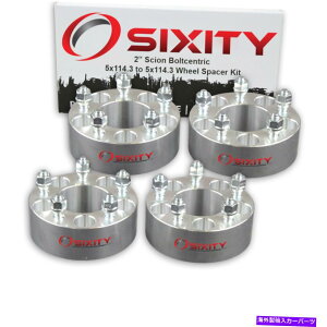 �X�y�[�T�[ 4PC 2 "SCION�p�z�C�[���X�y�[�T�[XB�A�_�v�^�[���O�X�^�b�h5x114.3 Jz 4pc 2" Wheel Spacers for Scion xB Adapters Lugs Studs 5x114.3 jz