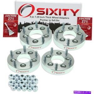 �X�y�[�T�[ 4PC 5x4.5 ����5x5.5�z�C�[���X�y�[�T�[�A�_�v�^�[1.25 �|���e�B�A�b�N�o�C�u���N�^�C�gUC�p 4pc 5x4.5 to 5x5.5 Wheel Spacers Adapters 1.25 for Pontiac Vibe Loctite uc�y���s�A���i�z