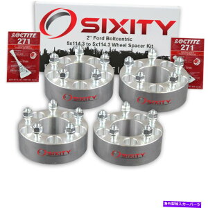 �X�y�[�T�[ 4PC 2 �t�H�[�h�g�[���X�̃z�C�[���X�y�[�T�[�G�X�P�[�v�t���[�W�����A�_�v�^�[���O�X�^�b�h5x114.3 VI 4pc 2 Wheel Spacers for Ford Taurus Escape Fusion Adapters Lugs Stud 5x114.3 vi�y���s�A���i�z