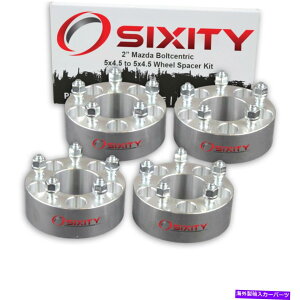 Xy[T[ 4PC 2 "}c_MPVveWFpzC[Xy[T[RX MX CXA_v^[O5x4.5 wx 4pc 2" Wheel Spacers for Mazda MPV Protege RX MX CX Adapters Lugs 5x4.5 wx