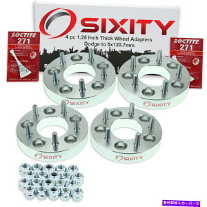 �X�y�[�T�[ 4PC 5x127mm����5x120.7mm�z�C�[���X�y�[�T�[�A�_�v�^�[1.25  4pc 5x127mm to 5x120.7mm Wheel Spacers Adapters 1.25 for Dodge Grand wi�y���s�A���i�z