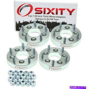 �X�y�[�T�[ 4pc 5x114.3mm����5x139.7mm�z�C�[���X�y�[�T�[�A�_�v�^�[1.25 "for daewoo leganza rs 4pc 5x114.3mm to 5x139.7mm Wheel Spacers Adapters 1.25" for Daewoo Leganza rs