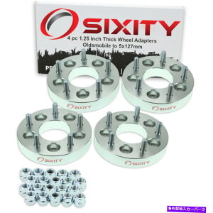 �X�y�[�T�[ 4PC 5x120.7mm����5x127mm�z�C�[���X�y�[�T�[�A�_�v�^�[1.25 "OldSmobile 442 VX�p 4pc 5x120.7mm to 5x127mm Wheel Spacers Adapters 1.25" for Oldsmobile 442 vx