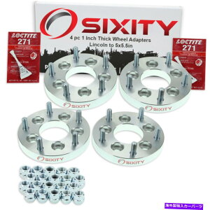 Xy[T[ 4PC 5x4.5 "5x5.5"zC[Xy[T[A_v^[1 "J[mkt mkx loctite for for 4pc 5x4.5" to 5x5.5" Wheel Spacers Adapters 1" for Lincoln MKT MKX Loctite in