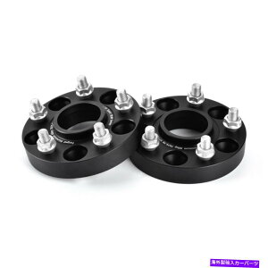 Xy[T[ 25mm̍nuS̃zC[Xy[T[A_v^[5x114܂5x4.5g^p 2 25MM THICK BLACK HUB CENTRIC WHEEL SPACERS ADAPTORS 5X114 OR 5X4.5 FOR TOYOTA