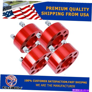 �X�y�[�T�[ 4PCS 4x4�z�C�[���X�y�[�T�[�A�_�v�^�[���b�h�pEZ�S�[�N���u�J�[�S���t�J�[�g1/2 "x20�X�^�b�h 4Pcs 4x4 Wheel Spacers Adapters Red for EZ GO Club Car Golf Cart 1/2"x20 Studs