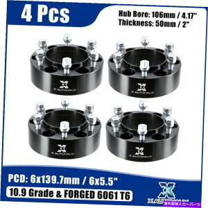 Xy[T[ 4PCS 6O6x5.5 "2"NTXGX460 2010-2013p̌zC[Xy[T[A_v^[ 4Pcs 6 Lug 6x5.5" 2" Thickness Wheel Spacer Adapter for Lexus GX460 2010-2013