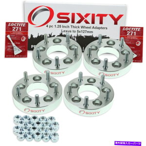Xy[T[ 4PC 5x114.3mm5x127mmzC[Xy[T[A_v^[1.25 "Lexus ES300 ES300H XL̏ꍇ 4pc 5x114.3mm to 5x127mm Wheel Spacers Adapters 1.25" for Lexus ES300 ES300h xl