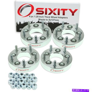 Xy[T[ 4pc 5x114.3mm5x127mmzC[Xy[T[A_v^[1.25 "}c_3 626 929 om 4pc 5x114.3mm to 5x127mm Wheel Spacers Adapters 1.25" for Mazda 3 626 929 om