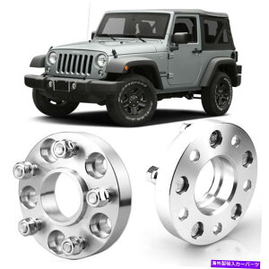 Xy[T[ 2PCS 1 "zC[Xy[T[SnuA_v^[5x5 71.6mmW[vO[̃X^bh07+ 2pcs 1" Wheel Spacers Centric Hub Adapters 5x5 71.6mm Stud For Jeep Wrangler 07+