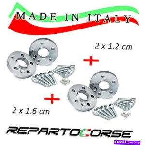 Xy[T[ 4̃Xy[T[12mm +16mm̍ċOՂZbg-AlfaRomeo156i932j{gt Set 4 Spacers 12mm +16mm repartocorse - Alfa Romeo 156 (932) With Bolts