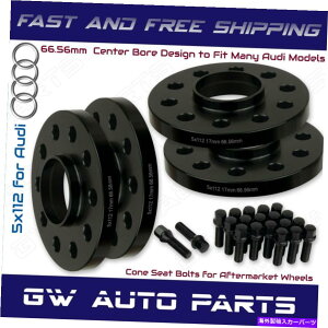 Xy[T[ 4ubN17mmAEfB5x112nu{AzC[Xy[T[Lbg66.6mmtBbgQ5 SQ5 W/R[{g 4 Black 17mm Audi 5x112 Hub Bore Wheel Spacer Kit 66.6mm Fit Q5 SQ5 W/Cone Bolts