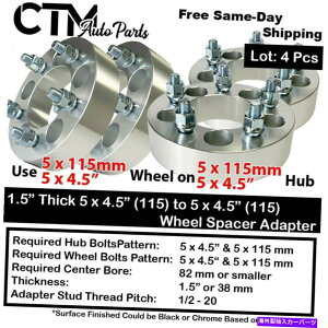Xy[T[ 4x 1.5 "5x4.5" 82mm C.BzC[Xy[T[A_v^[tBbg1/2tH[hJ[/}[L[ 4x 1.5" Thick 5x4.5" 82mm C.B Wheel Spacer Adapter Fit 1/2 Ford Lincoln/Mercury