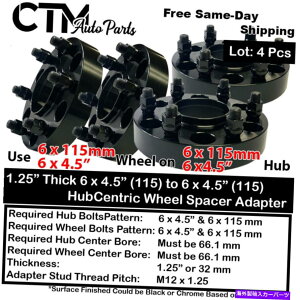 �X�y�[�T�[ 4x 1.25 ����6x4.5 66.1�{�A�n�u�Z���g���b�N�z�C�[���X�y�[�T�[�t�����e�B�ANP300�p�X�t�@�C���_�[ 4x 1.25 Thick 6x4.5 66.1 Bore HubCentric Wheel Spacer Frontier NP300 Pathfinder�y���s�A���i�z