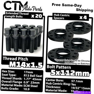 Xy[T[ 4x 15mm5x112 57.1mm CBzC[Xy[T[ubN{gAEfB}N[XgbNzC[ 4x 15mm Thick 5x112 57.1mm CB Wheel Spacer Black Bolt Audi McLaren Stock Wheels
