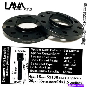 Xy[T[ 4PC 15mm5x130 84.1mm C.BzC[Xy[T[+14x1.5{gtBbgZfXGNX 4PC 15MM THICK 5X130 84.1MM C.B WHEEL SPACER+14X1.5 BOLT FIT MERCEDES G CLASS