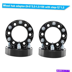 Xy[T[ i4j1.5C`6O6x5.5zC[Xy[T[A_v^[g^4i[NTX (4) 1.5 inch 6 Lug 6x5.5 Wheel Spacers Adapter Black for Toyota 4Runner Lexus