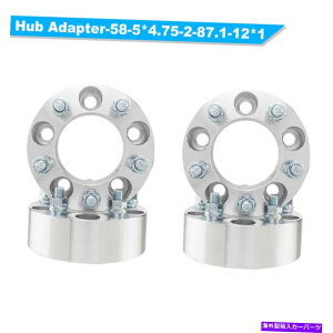 �X�y�[�T�[ 4PCS 2 "�z�C�[���X�y�[�T�[�A�_�v�^�[5x4.75?5x4.75 12x1.5�X�^�b�h5x120.65mm 4pcs 2" Wheel Spacers Adapters 5x4.75 to 5x4.75 12x1.5 Studs 5x120.65mm