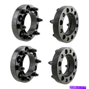 Xy[T[ 4PCS 1.25 "ubNnuSzC[Xy[T[6x5.5"g^chpA_v^[ 4Pcs 1.25" Black Hub Centric Wheel Spacers 6x5.5" Adapters for Toyota Tundra