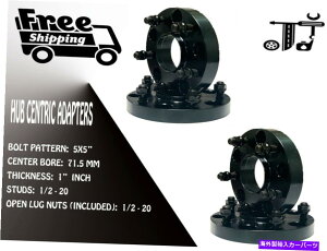 �X�y�[�T�[ 4pc 1 "����5x5" 71.5�n�u�Z���g���b�N�X�y�[�T�[�A�_�v�^�[1/2-20 [�t�B�b�g�F�W�[�v] 4PC 1" THICK 5X5" 71.5 HUBCENTRIC SPACER ADAPTER 1/2-20 [FITS: JEEP]