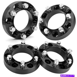 Xy[T[ 4 6x5.5zC[Xy[T[1.25C`g^^R}FJN[U[6OET LUGNUTS 4 6x5.5 wheel spacer 1.25 in with ET lugnuts for Toyota Tacoma FJ Cruiser 6 lug