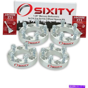 �X�y�[�T�[ 4PC 1.25 "����O�����h�}�[�L�X�A�_�v�^�[���O�X�^�b�h�̃z�C�[���X�y�[�T�[5x114.3 ry 4pc 1.25" Wheel Spacers for Mercury Grand Marquis Adapters Lugs Studs 5x114.3 ry