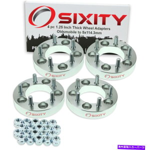 �X�y�[�T�[ 4PC 5x120.7mm����5x114.3mm�z�C�[���X�y�[�T�[�A�_�v�^�[1.25 "Oldsmobile 442 hu 4pc 5x120.7mm to 5x114.3mm Wheel Spacers Adapters 1.25" for Oldsmobile 442 hu