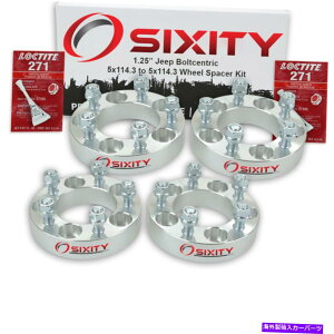 Xy[T[ 4PC 1.25 "W[vR}`̃zC[Xy[T[Oh`FL[oeB5x114.3 hl 4pc 1.25" Wheel Spacers for Jeep Comanche Grand Cherokee Liberty 5x114.3 hl