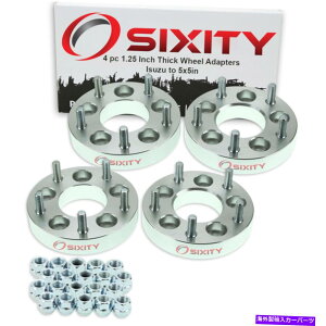 �X�y�[�T�[ 4pc 5x4.5 "����5x5"�z�C�[���X�y�[�T�[�A�_�v�^�[1.25 "oasis�����X�^�b�h����ɂ��� 4pc 5x4.5" to 5x5" Wheel Spacers Adapters 1.25" for Isuzu Oasis Thick Studs hi