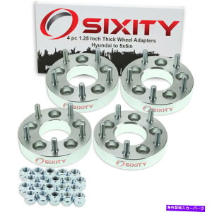スペーサー 4PC 5x4.5 "から5x5"ホイールスペーサーアダプター1.25 "アゼラエラントラKX 4pc 5x4.5" to 5x5" Wheel Spacers Adapters 1.25" for Hyundai Azera Elantra kx