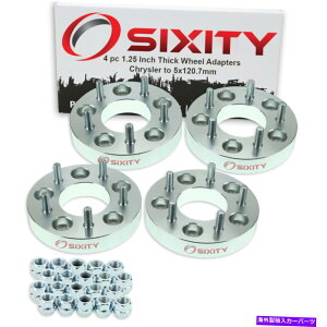 �X�y�[�T�[ 4pc 5x127mm����5x120.7mm�z�C�[���X�y�[�T�[�A�_�v�^�[1.25  4pc 5x127mm to 5x120.7mm Wheel Spacers Adapters 1.25 for Chrysler Pacifica qb�y���s�A���i�z