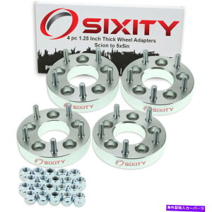 �X�y�[�T�[ 4pc 5x4.5 "����5x5"�z�C�[���X�y�[�T�[�A�_�v�^�[1.25 "scion tc xb�����X�^�b�hLW 4pc 5x4.5" to 5x5" Wheel Spacers Adapters 1.25" for Scion tC xB Thick Studs lw