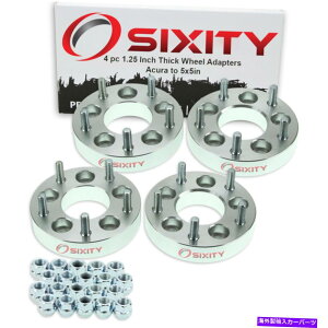 �X�y�[�T�[ 4PC 5x4.5 "����5x5"�z�C�[���X�y�[�T�[�A�_�v�^�[1.25 "Acura Cl Ilx Integra nt 4pc 5x4.5" to 5x5" Wheel Spacers Adapters 1.25" for Acura CL ILX Integra nt