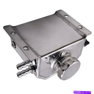 coolant tank 1LVo[A~jEN[gWG[^[GWICLb`L^N{g+Lbv 1L Silver Aluminum Alloy Coolant Radiator Engine Oil Catch Can Tank Bottle+Cap
